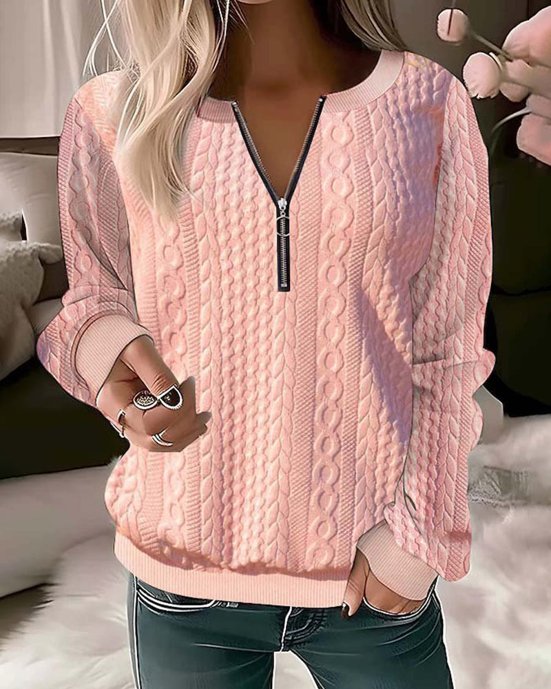 Maiken Sweater with Zipper